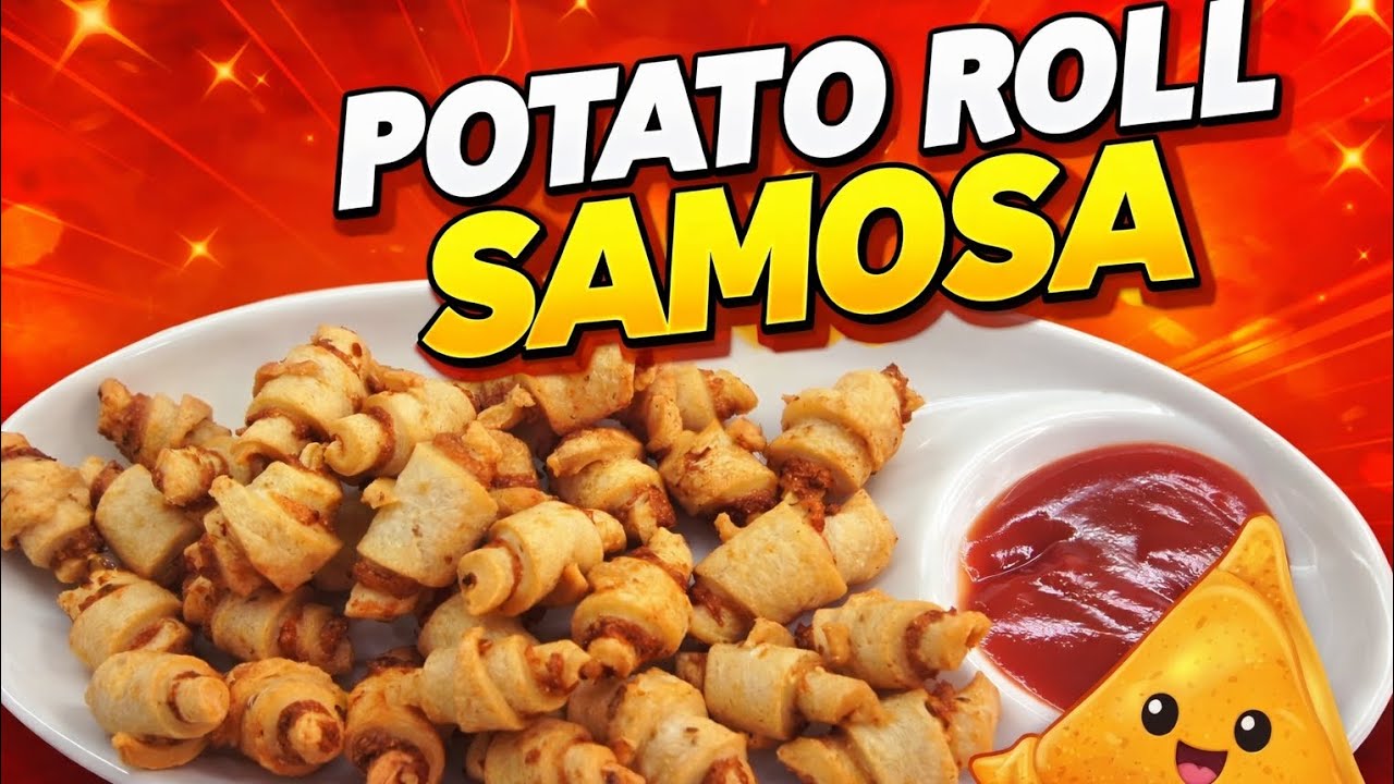 न त्रिकोण, न झंझट ! ऐसा समोसा पहले कभी नहीं देखा होगा 😲🔥| Potato Roll Samosa | Potato Croissant