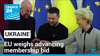 EU weighs advancing Ukraine's membership bid as Russia war drags on • FRANCE 24 English