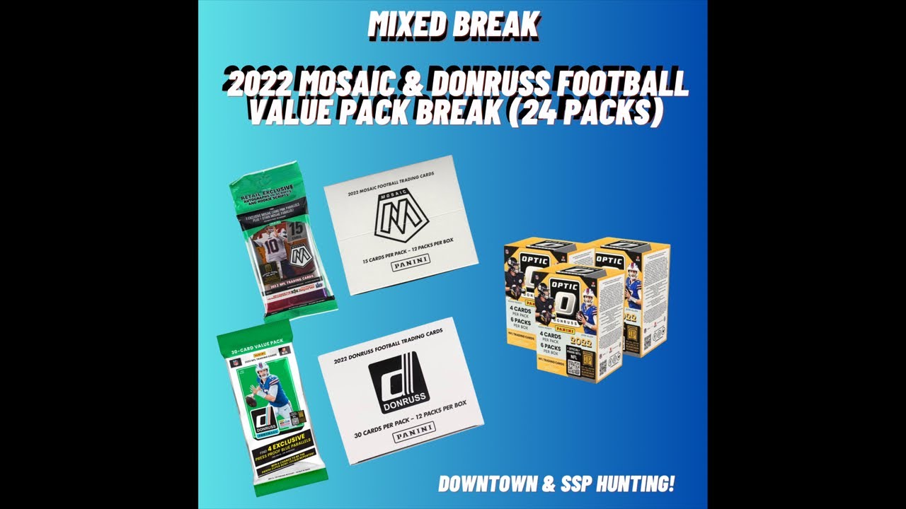 Live Break 4. 2022 Donruss Optic Blaster, Mosaic Football, Donruss