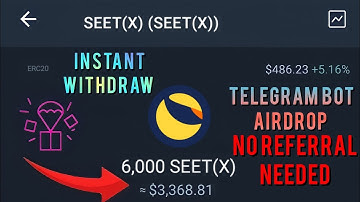 seet X telegram bot airdrop / instant receive / no referral needed / TrustWallet receive proof