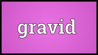 Gravid Meaning