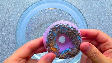 Bubble donuts recipe. Dissolving a donut in water | X18 #donuts #experiment