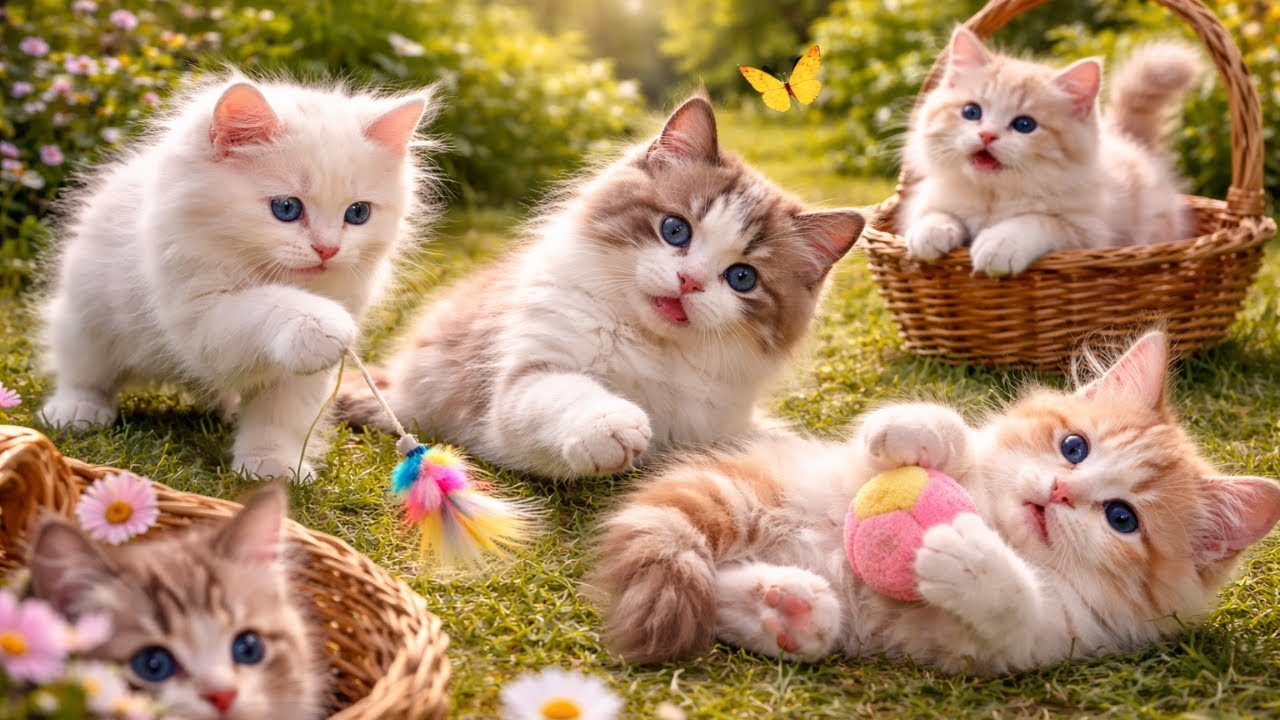 1 Hours Of Relaxing Harp Music for Cats 😻 Calm Sleep & Stress Relief 🎶 Cat TV