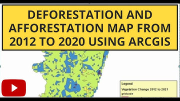 Deforestation  and Afforestation Map from 2012 to 2020 Using ArcGIS