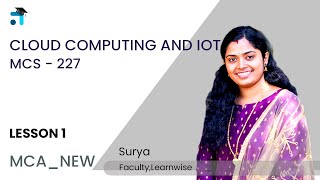 Lesson 1 (BLOCK I) | Cloud Computing and IoT | MCS 227 | Kerala's No.1 IGNOU Coaching Platform