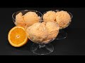 Köstliches Orangeneis mit Grundzutaten! Dessertrezept in 5 Minuten