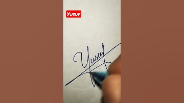 Yusuf Name Signature Style ✍️ | Y letter Signature Style |#shorts #youtube #youtubeshorts