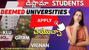 "AP/TS ECET Students: Unlock Your Path to Deemed Universities Admissions 🎓🔑"