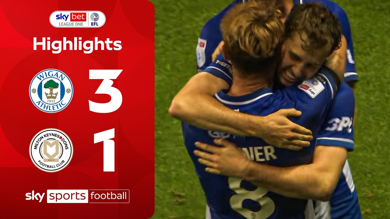 Wigan get first points of the season! | Wigan 3-1 MK Dons | EFL highlights