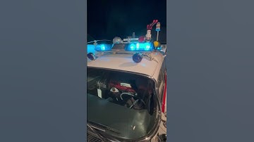 Correct front light bar update ecto1 ghostbusters car replica