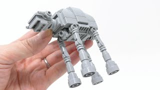 I Built a Palm-Sized LEGO Starwars AT-AT