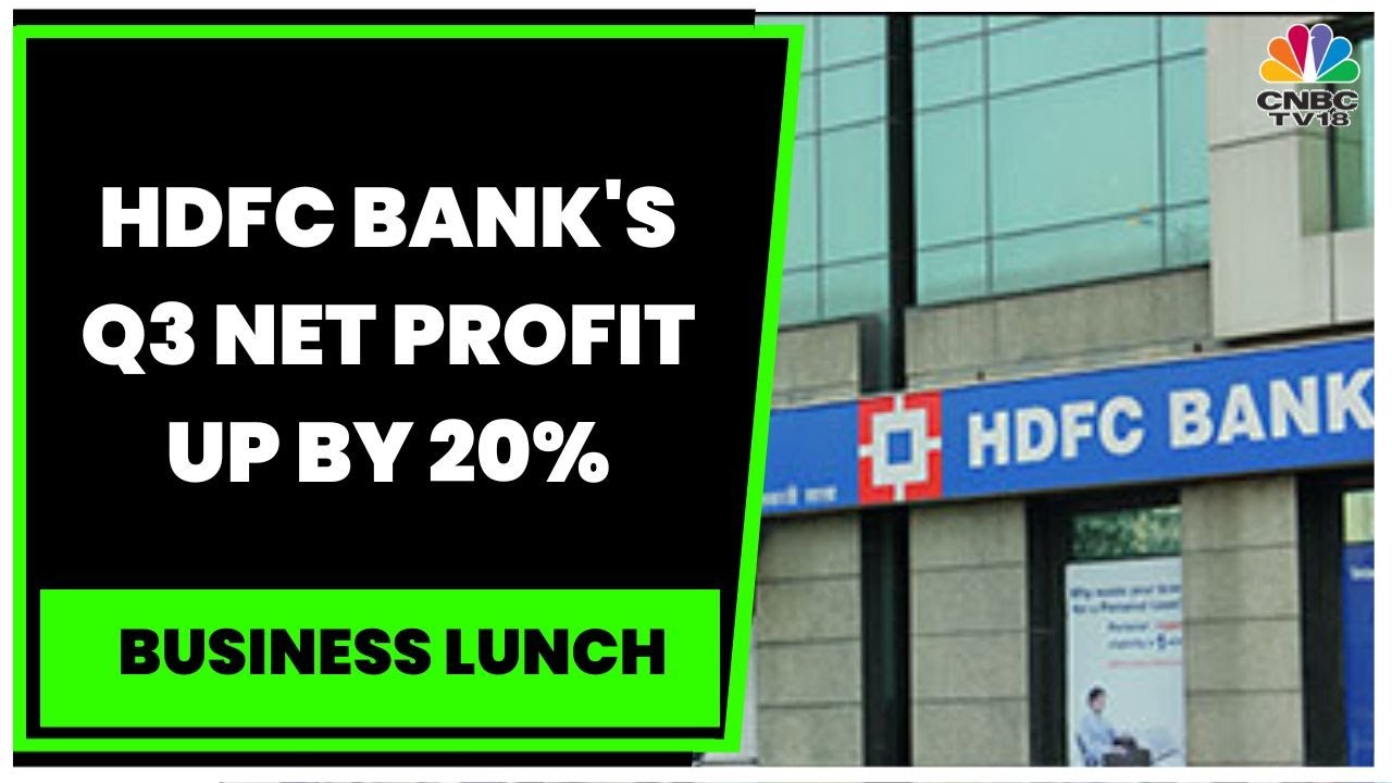 HDFC Bank's Q3 Net Profit Up By 20, Firm Reports Healthy NII Growth