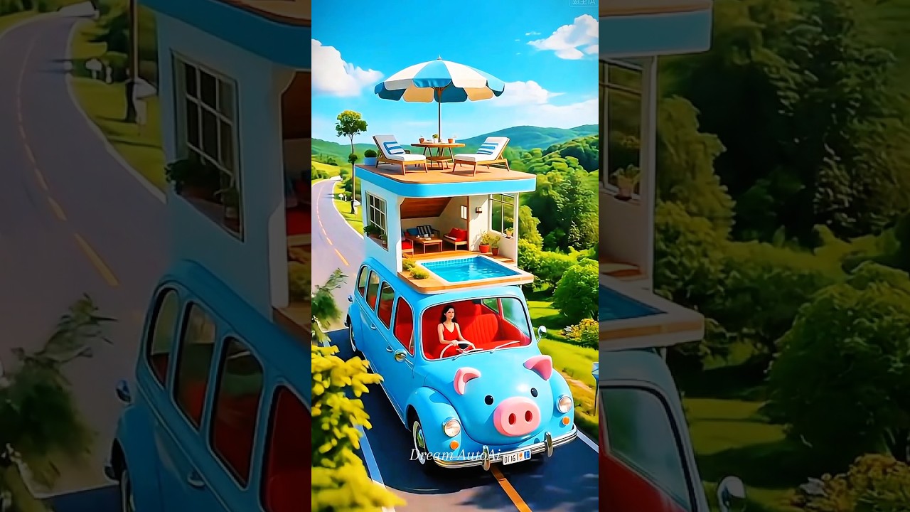 “A Ride Straight Out of a Dream 🌈 | Viral AI Fantasy Vehicles”
