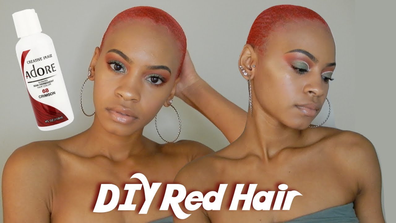 Blonde to Red Hair Tutorial - YouTube