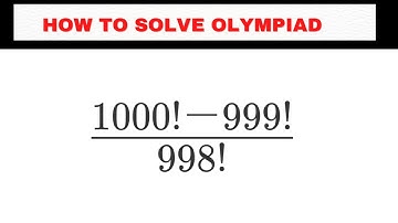 Nice Olympiad Mathematics problem|Olympiad Question| How to solve factorial