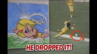 Border Puts Down Martin Crowe. Cartoonist Puts The Moment On Canvas