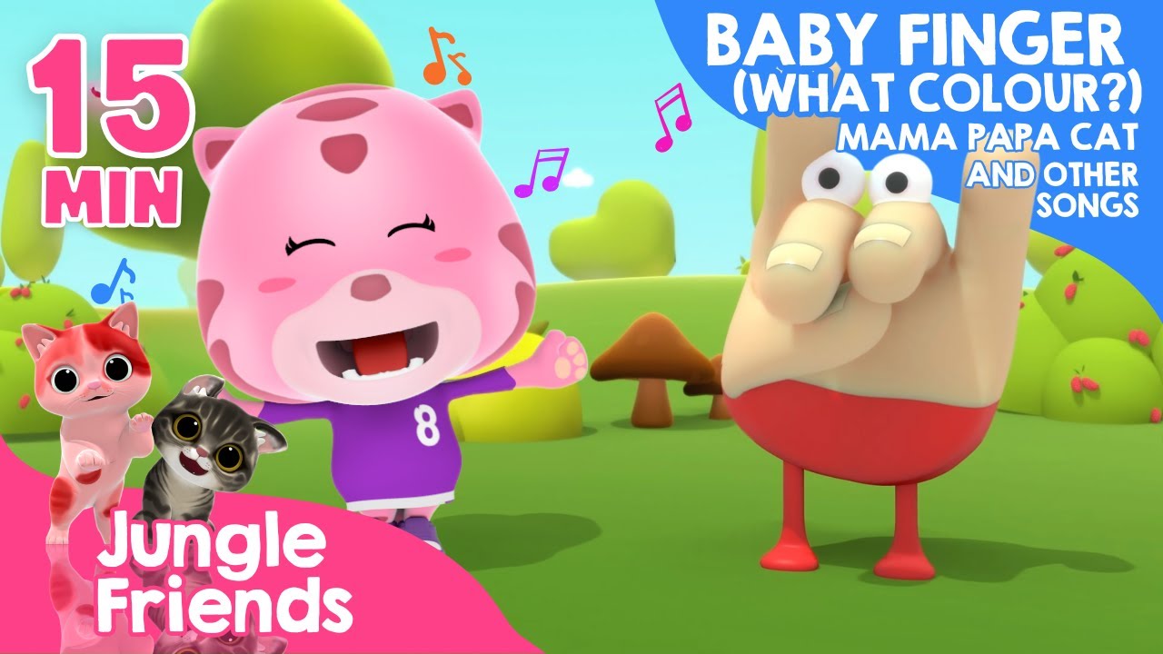Baby Fingers (What's Color), Mama Papa Cat, and Other Song - 15 Minutes Nursery Rhymes Compilation