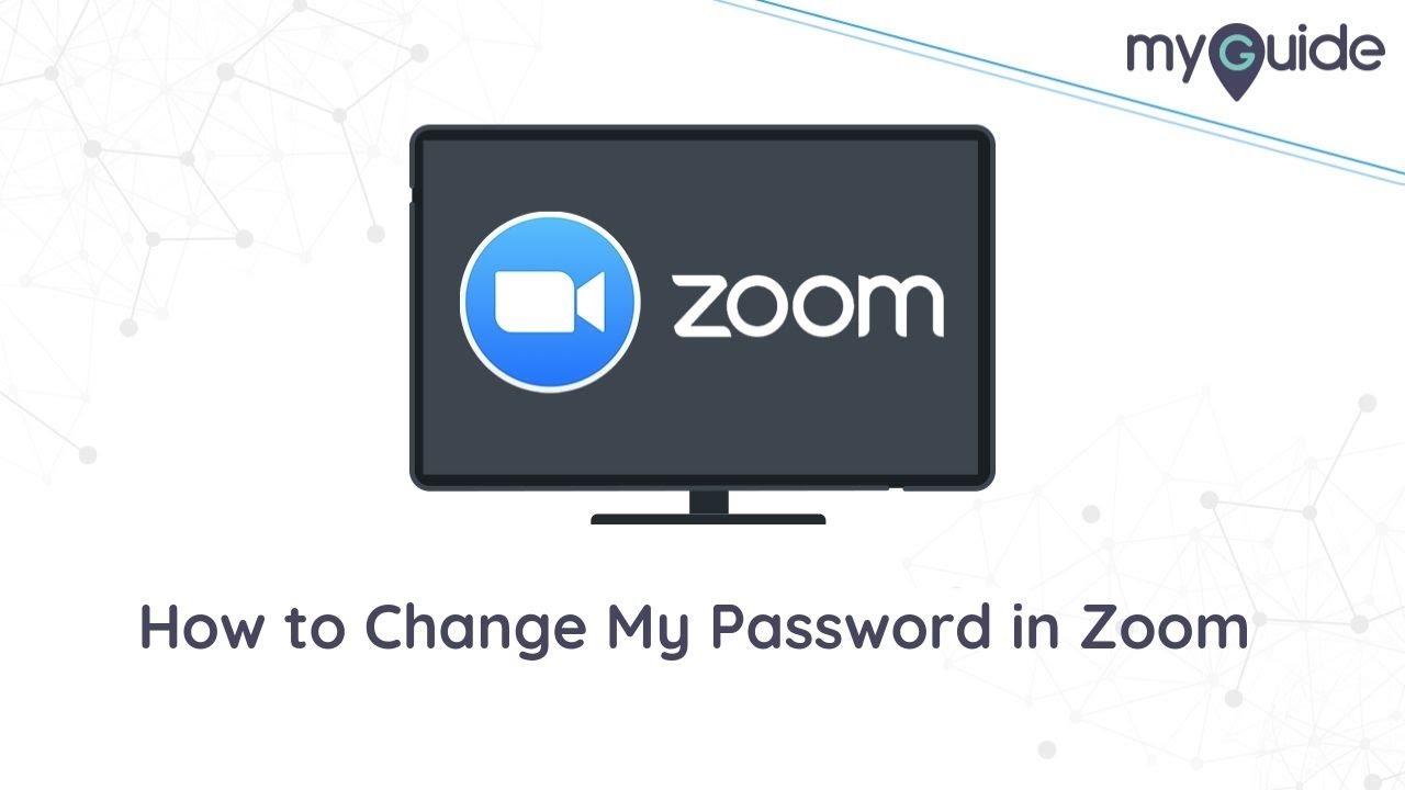 How to Change My Password in Zoom Zoom YouTube