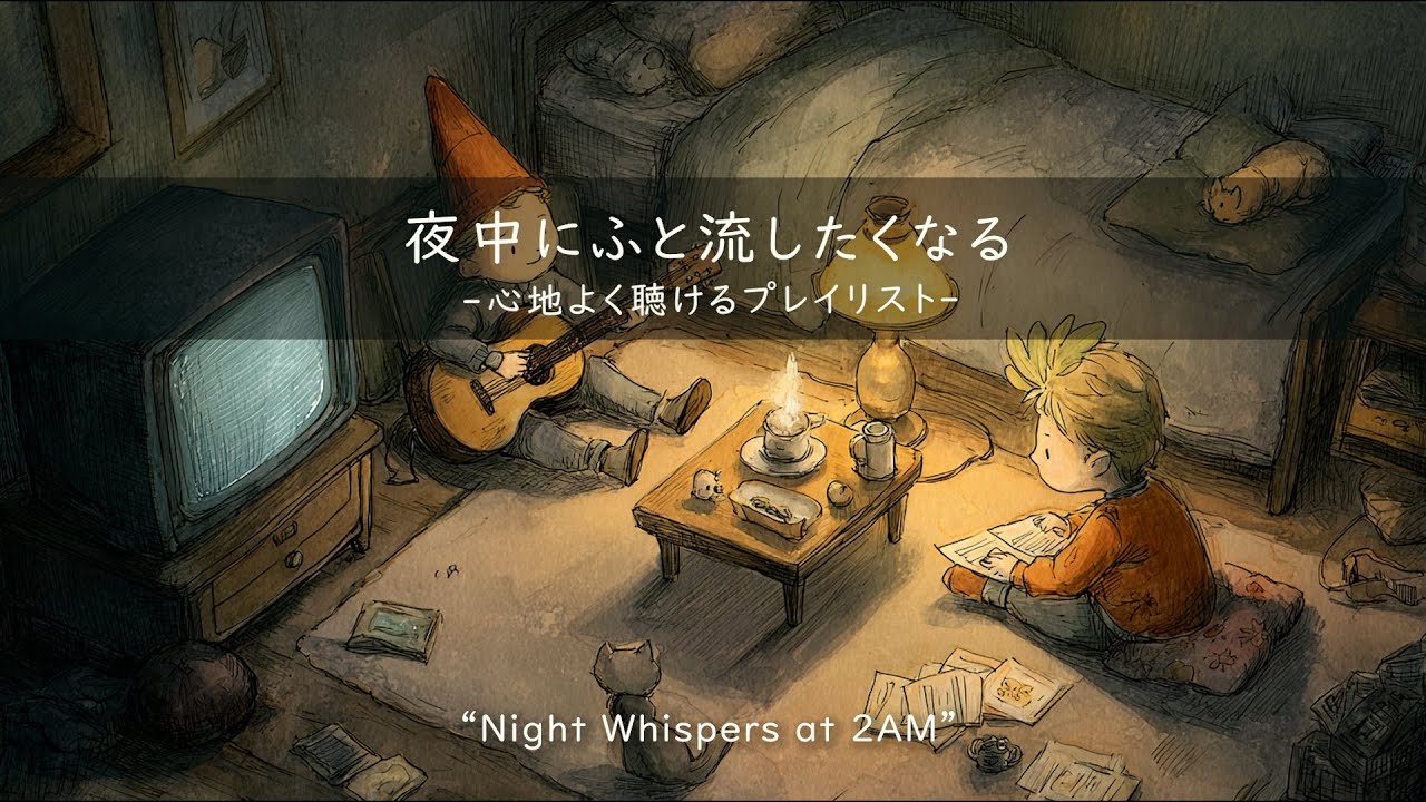 ［BGM］夜のひとり時間にふと流したくなる BGM🌙｜ながら作業｜japanese chill music｜chill music｜study music｜relaxing music｜120分耐久