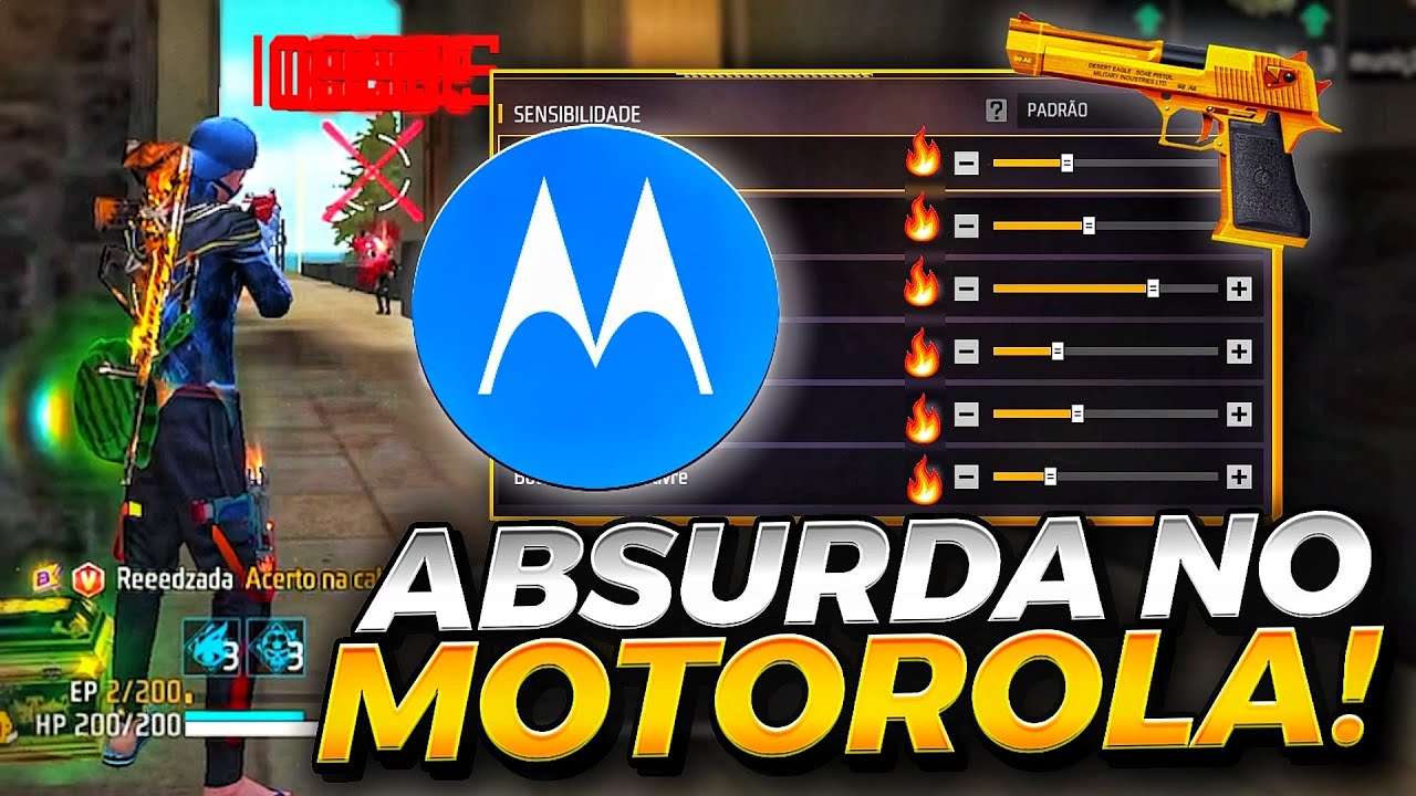 A MELHOR SENSIBILIDADE para subir capa no MOTOROLA Na NOVA ATUALIZAÇÃO do FREE FIRE!