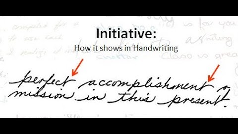 Identify Initiative from Handwriting #Shorts