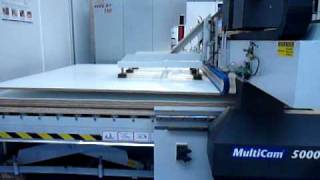 Multicam CNC Cutting Center  for Nested based production  with autom.  loading  unit