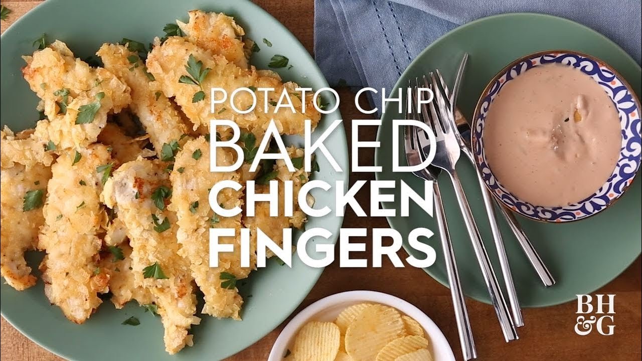 Potato Chip Baked Chicken Fingers | Weeknight Wins | Better Homes & Gardens