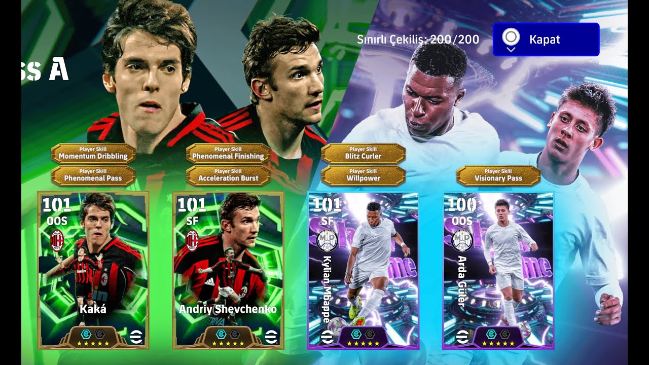 🔥 eFootball 2026'nın EN GÜÇLÜ Kartları Geldi! (Kaká, Shevchenko, Mbappé & Arda Güler)