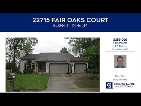 22715 Fair Oaks Court, Elkhart, IN home video tour