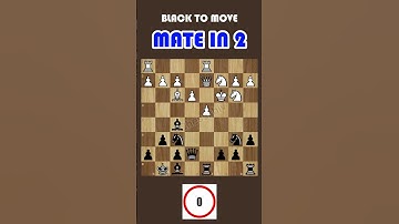 black to move mate in 2 | chess checkmate puzzle #chess #chessshiv @SamayRainaOfficial