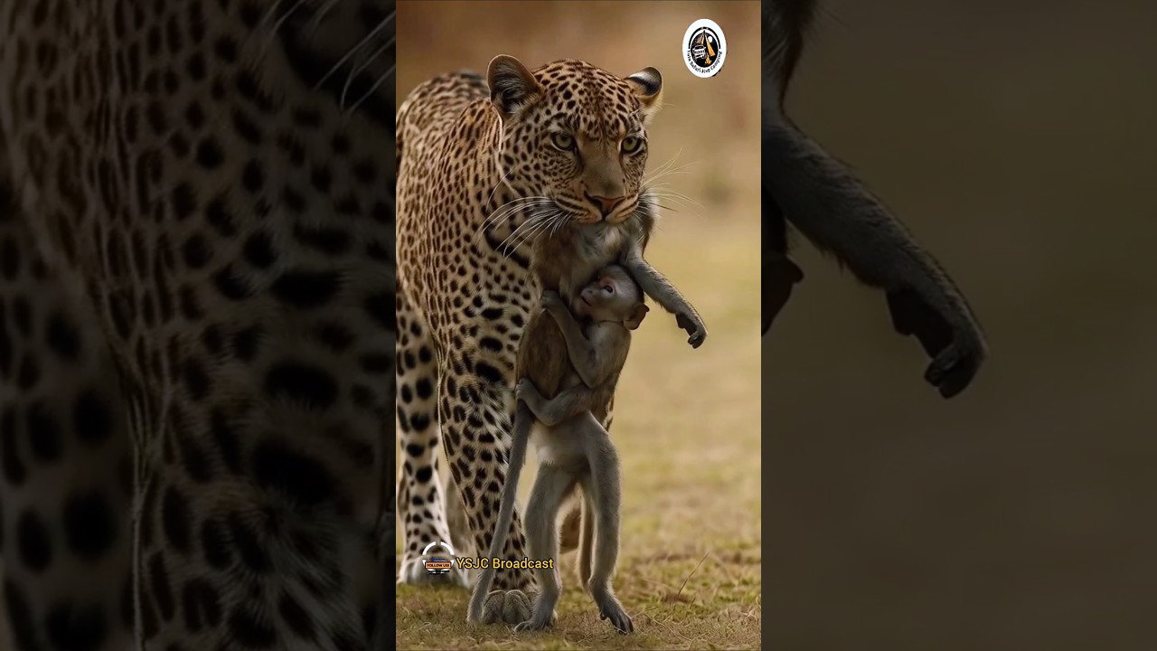 Leopard hunting monkey🙈Wildlife Adventures Discover 