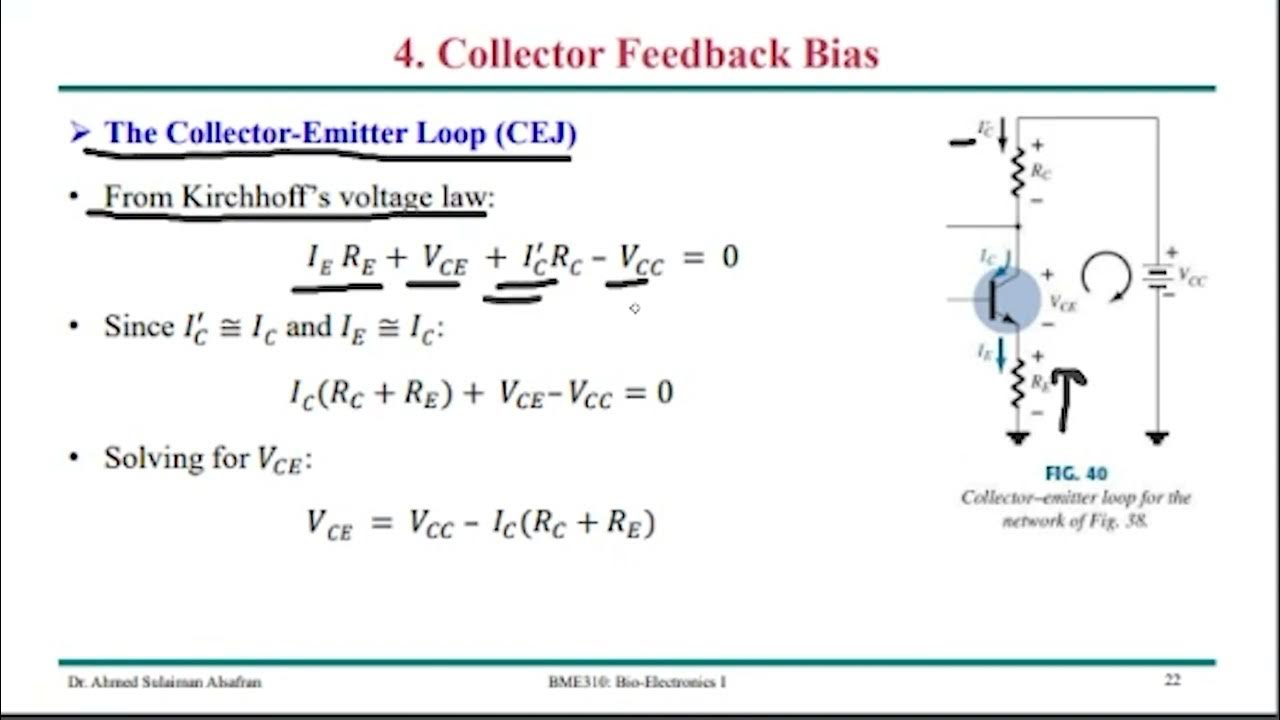 CHAPTER 4 DC Biasing BJTs Collector Feedback Bias YouTube