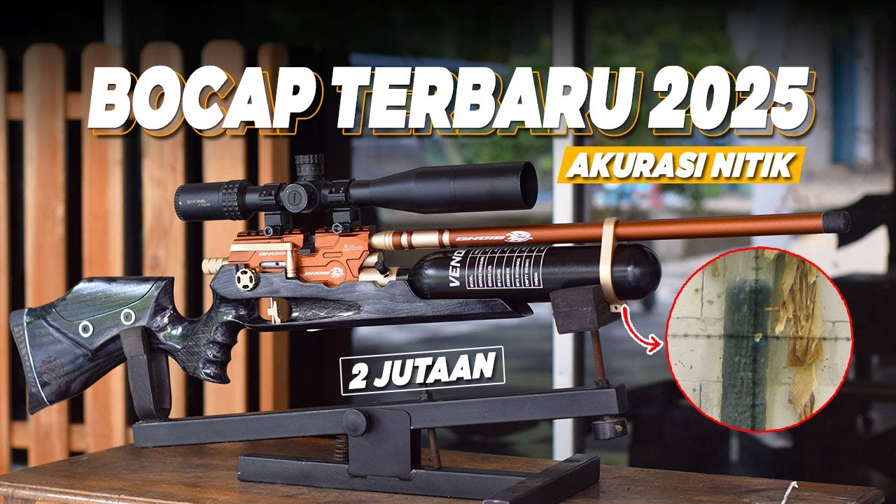 BOCAP TERBARU HARGA 2 JUTAAN AKURASI MANTAP ! PROMO SENAPAN ANGIN PCP BOCAP BLACK GHOST TERBARU 2025