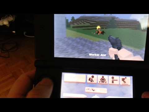 Minecraft Experience on 3DS GIANT ANTS!!! - Battleminer Raw Gameplay 2