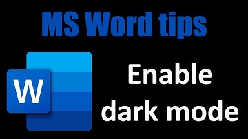 How to use Microsoft Word in Dark Mode! Quick & easy tutorial.