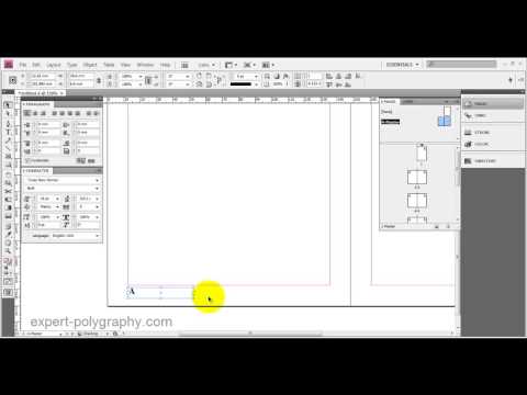 Нумерация страниц в InDesign