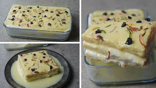 Instant Malai Cake Recipe | Bread Malai Cake Recipe | Instant Bread Dessert Recipe | Yummy