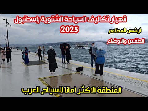 انهيار تكاليف السياحة الشتوية في اسطنبول 2025 اسعار الاكل والدولار اسعار الحلويات والفنادق