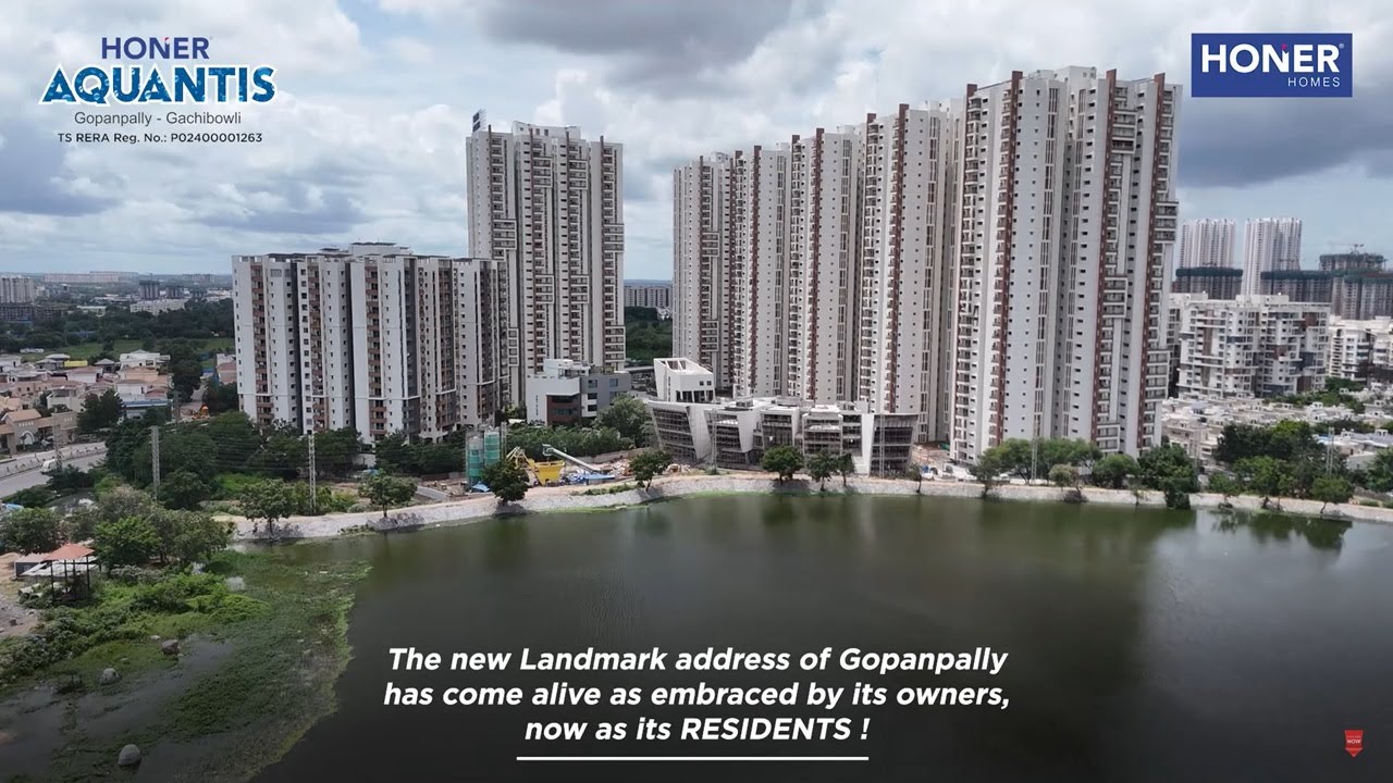 Honer Aquantis Site Update SEP'24 | 2/3 BHK Ready-To-Move Apartments at Gopanpally, Gachibowli