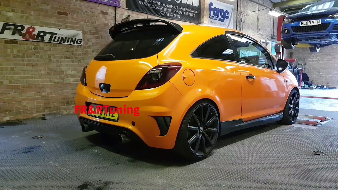 Vauxhall Opel Corsa D VXR OPC pops bangs remap frrtuning YouTube