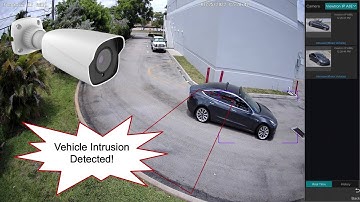 4K AI Security Camera Vehicle Object Detection