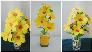 Cara Mudah Membuat Bunga Dari Kertas Origami - Diy Paper Flower - How To Make Paper Flower