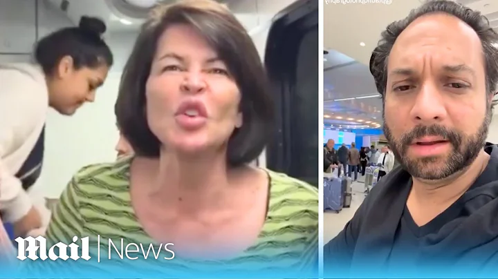 'Unhinged' Karen is kicked off United Airlines shuttle bus for attack on father and his kids