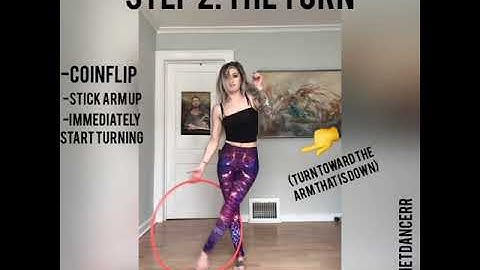 Turning coinflip escalator hoop tutorial! This is video 3 in my one minute hoop tutorial series.