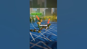 The FASTEST Man vs Cheetah🤯🔥 #usainbolt #trackandfield