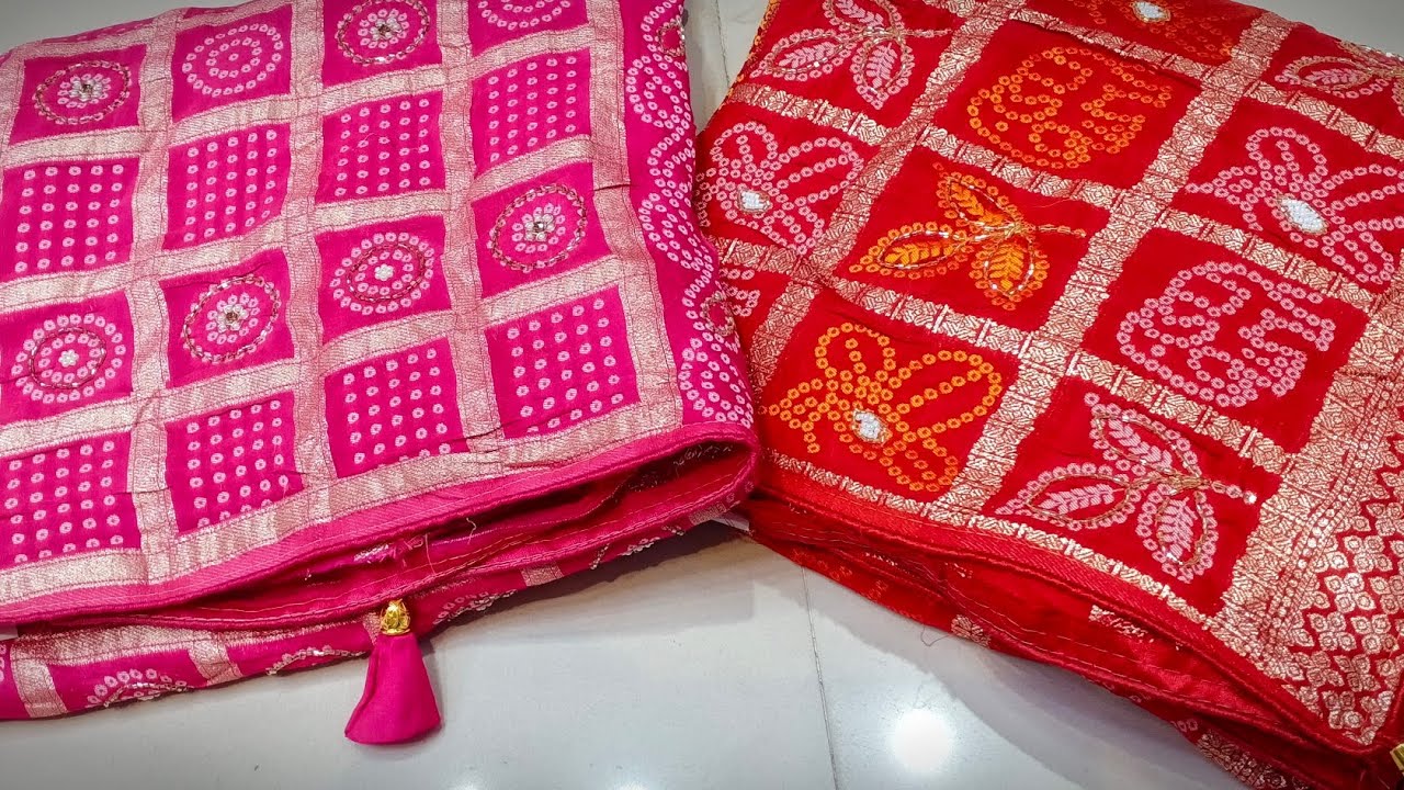 Chunari style new fancy party wear saree || bandhani Saree || bandhage Saree || chunari Saree 