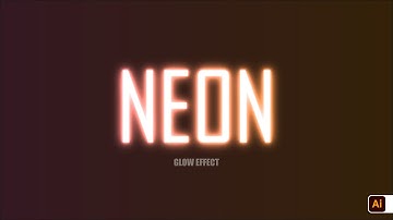 Make Your Own Neon Glow Text Fast! | ADOBE ILLUSTRATOR Tutorial