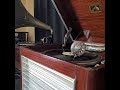 春日 八郎 ♪月の嫁入り舟♪ 1956年 78rpm record. HMV Model No 130(india)Gramophone