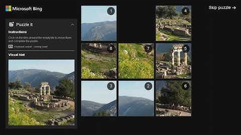 AI Solves Microsoft Bing Slide Puzzle  (ASMR)