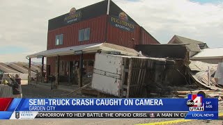 Semi-Truck Crash Caught on camera